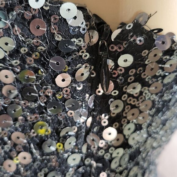 BLONDIE NITES BY STACEY SKLAR Sequined Prom Dress Size 3 - Picture 8 of 10